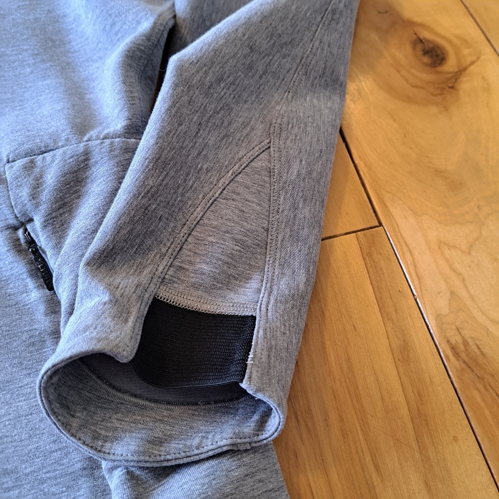 ATHLETA Athletic Full-Zip Long Sleeve CYA Yoga Hoodie Heather Gray Small - Picture 8 of 16